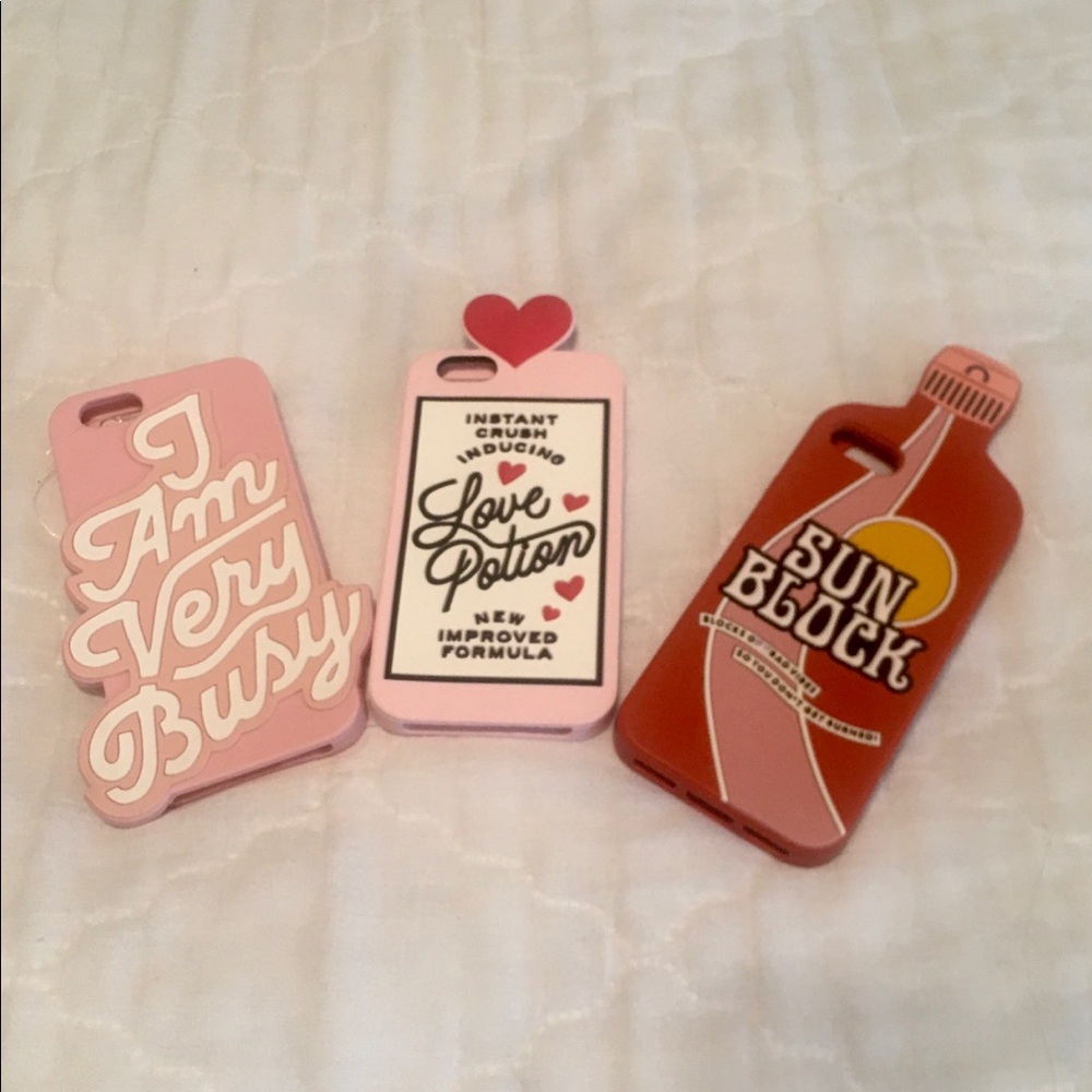 BUNDLE!!!! 3 Ban.do silicone cases! Fit 6/6s